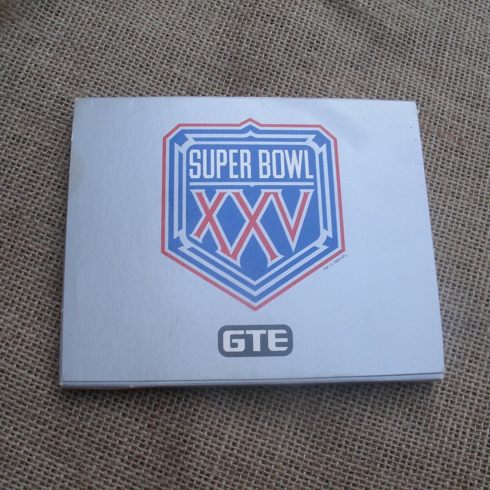 Vintage Superbowl XXV Silver Anniversary Art Card Set